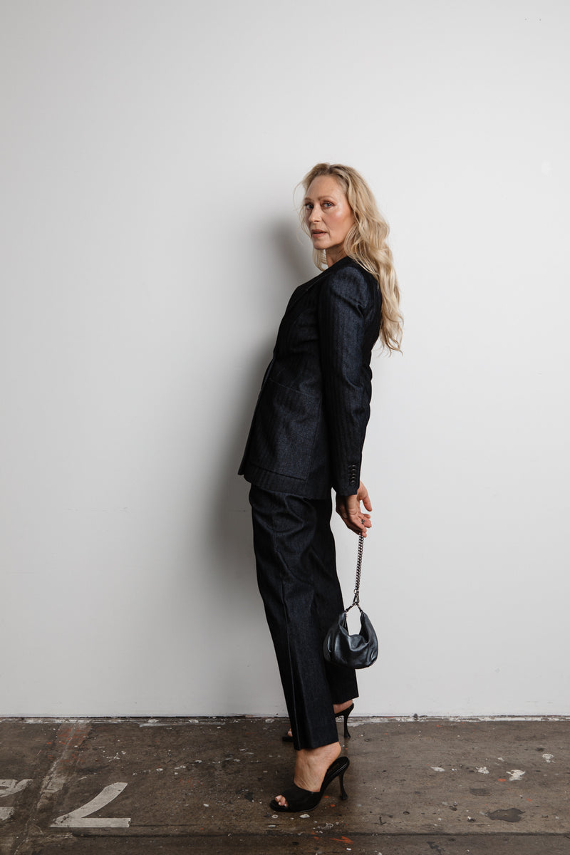 teardrop  | gunmetal evening bag