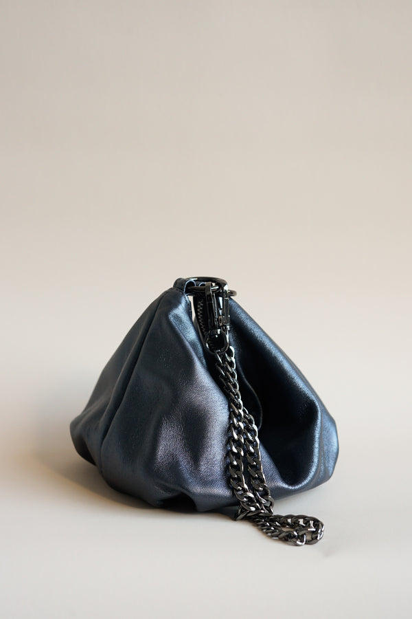 teardrop  | gunmetal evening bag