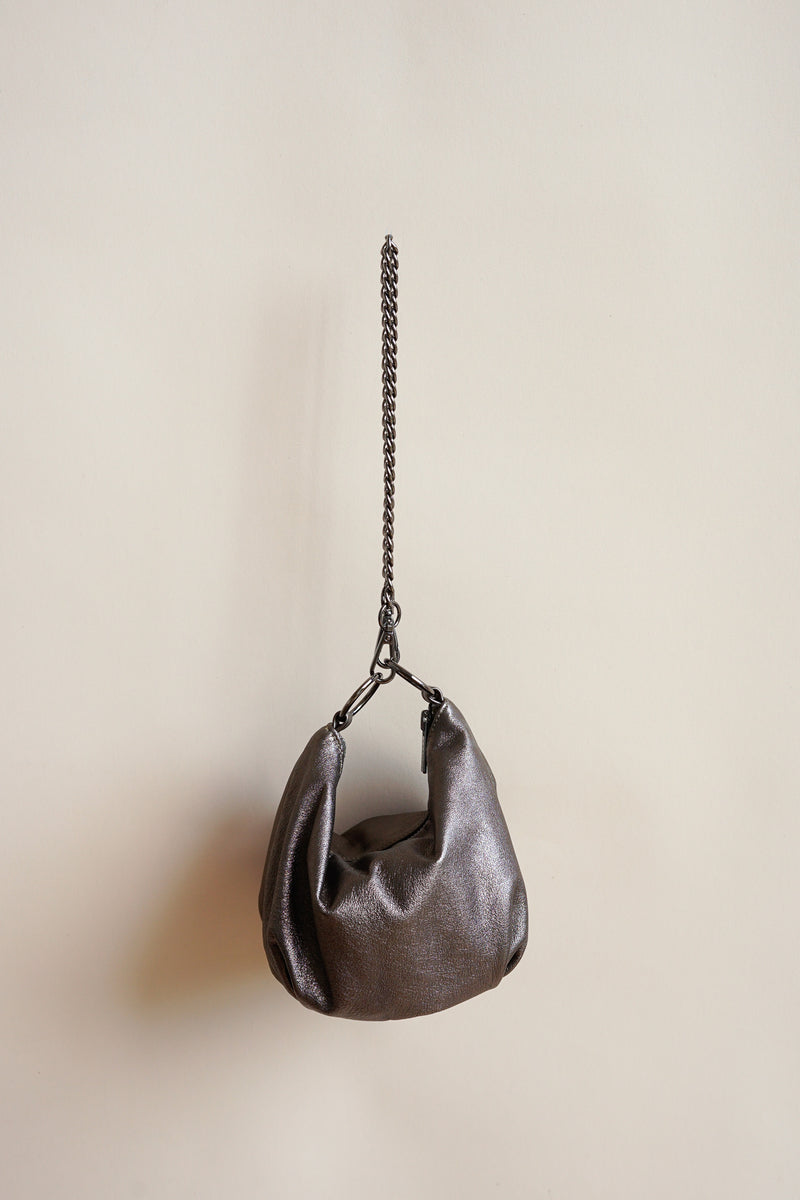 teardrop  | pewter evening bag