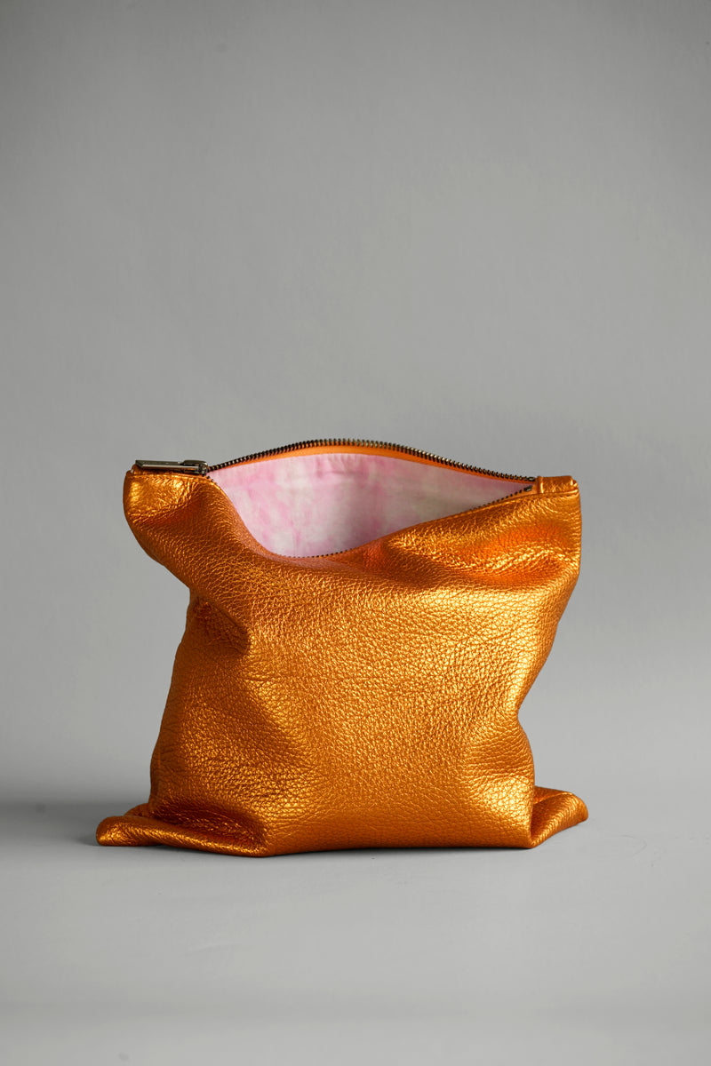 Tangerine clutch deals bag